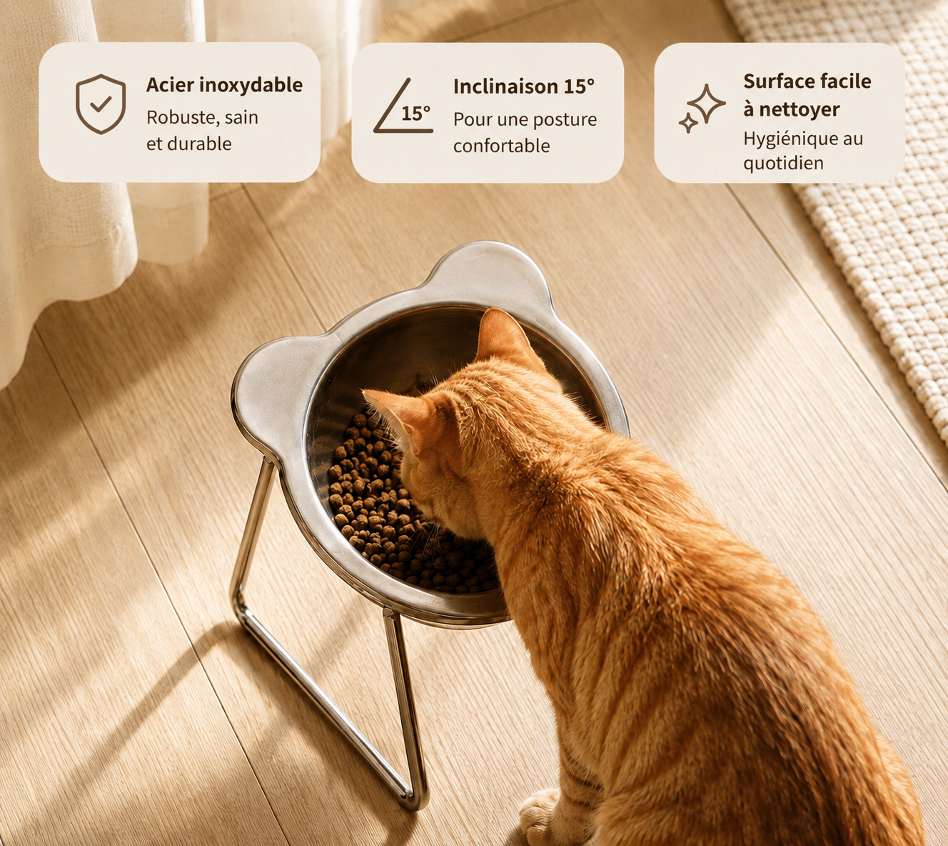 ORTHOPETS - Gamelle orthopédique surélevée pour chat