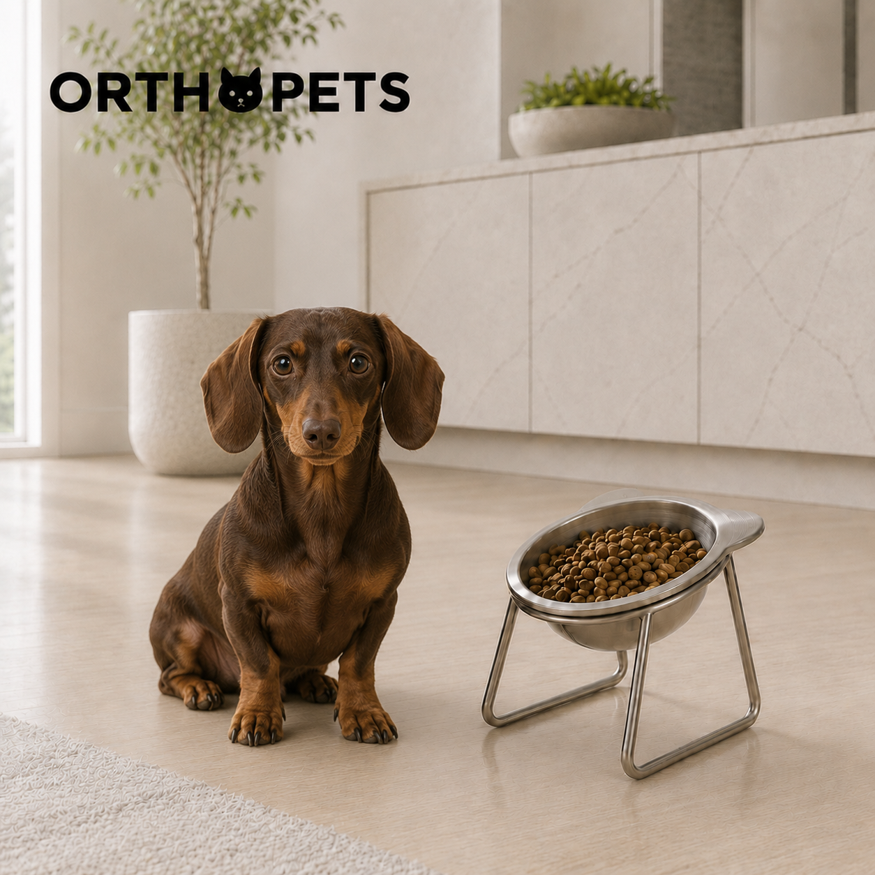 ORTHOPETS - Gamelle orthopédique surélevée pour chien